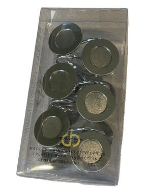 Shower Curtain Hooks by Creative Bath Products Dot Swirl Nickel 12 Ct DSW83